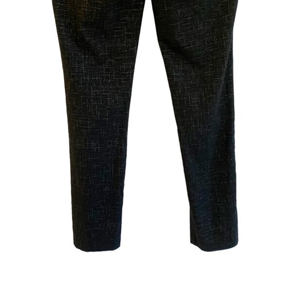 Calvin Klein Women's Printed Black Gold Metallic Hatch Ankle Pants 6 - Picture 10 of 14
